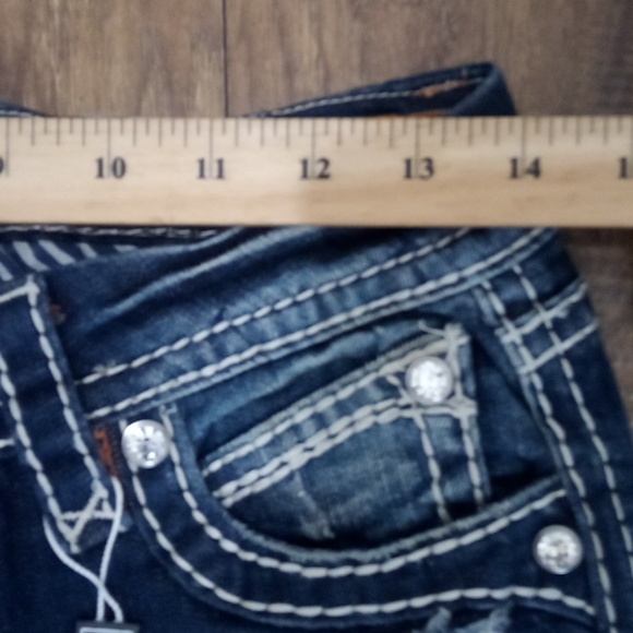 Rock Revival NWT Women's Jeans 26 Easy Boot Irene Embellished Rhinestones - Picture 12 of 14